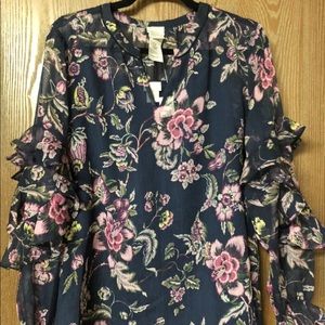 Chico’s Floral Blouse